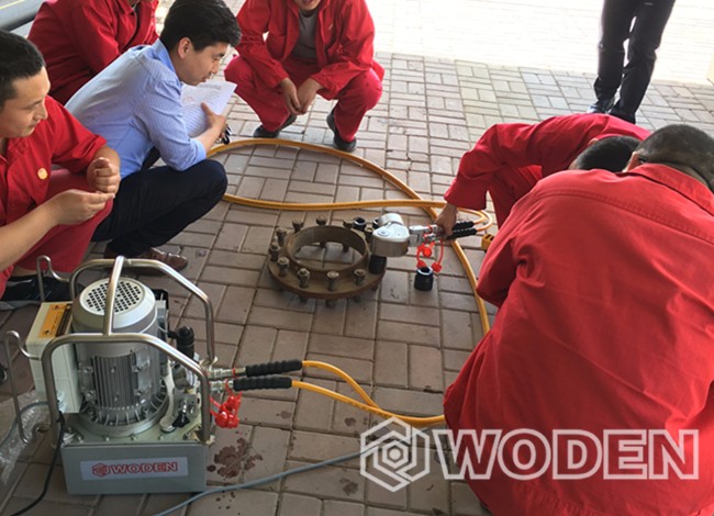 沃頓現場培訓講解液壓扳手必須知道的使用安全要點