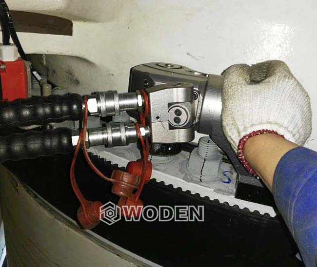 沃頓液壓扳手應用于風力發電基座安裝